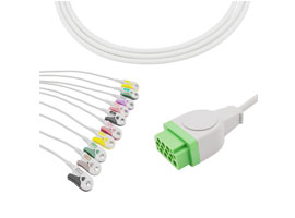 A2030-EE0 GE Sanità Compatibile ECG Cavo 11-pin 10KΩ IEC Cli