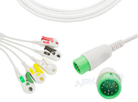 A510C-EC0 Comen Compatibile di Un pezzo 5-lead ECG Cavo Clip, IEC 12pin
