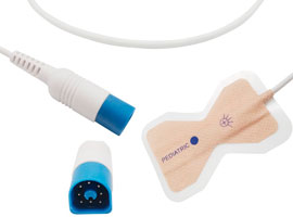 A0816-SP03 Philips Compatibile Pediatrico Usa E Getta SpO2 Sensore con 50 centimetri Cavo 8pin