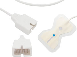 A1418-SP01M Nellcor Compatibile Pediatrico Usa E Getta SpO2 Sensore con 50 centimetri Cavo OxiMax DB