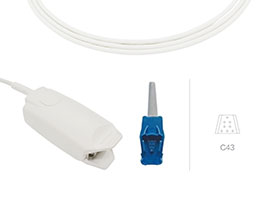 A0705-SA243PV Datex Ohmeda Compatibile Dito Adulto Sensore Della Clip con Cavo di 100 centimetri OXY
