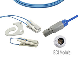 A1318-SR129PU Mindray Compatibile Orecchio-clip SpO2 Sensore con Cavo di 260 centimetri 6-pin