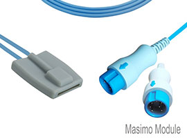 A1315-SP140PU Mindray Compatibile Pediatrico Morbido SpO2 Sensore con Cavo di 300 centimetri Rotonda