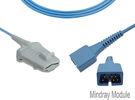 A1318-SA203PU Mindray Compatibile Per Adulti Morbido SpO2 SpO2 Sensore con 90 centimetri Cavo DB9(7p